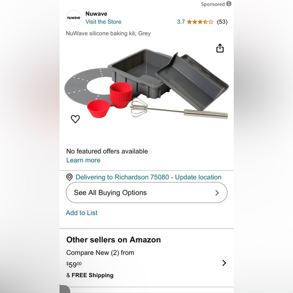 NuWave Silicone Baking Kit & Book - Picture 8 of 8